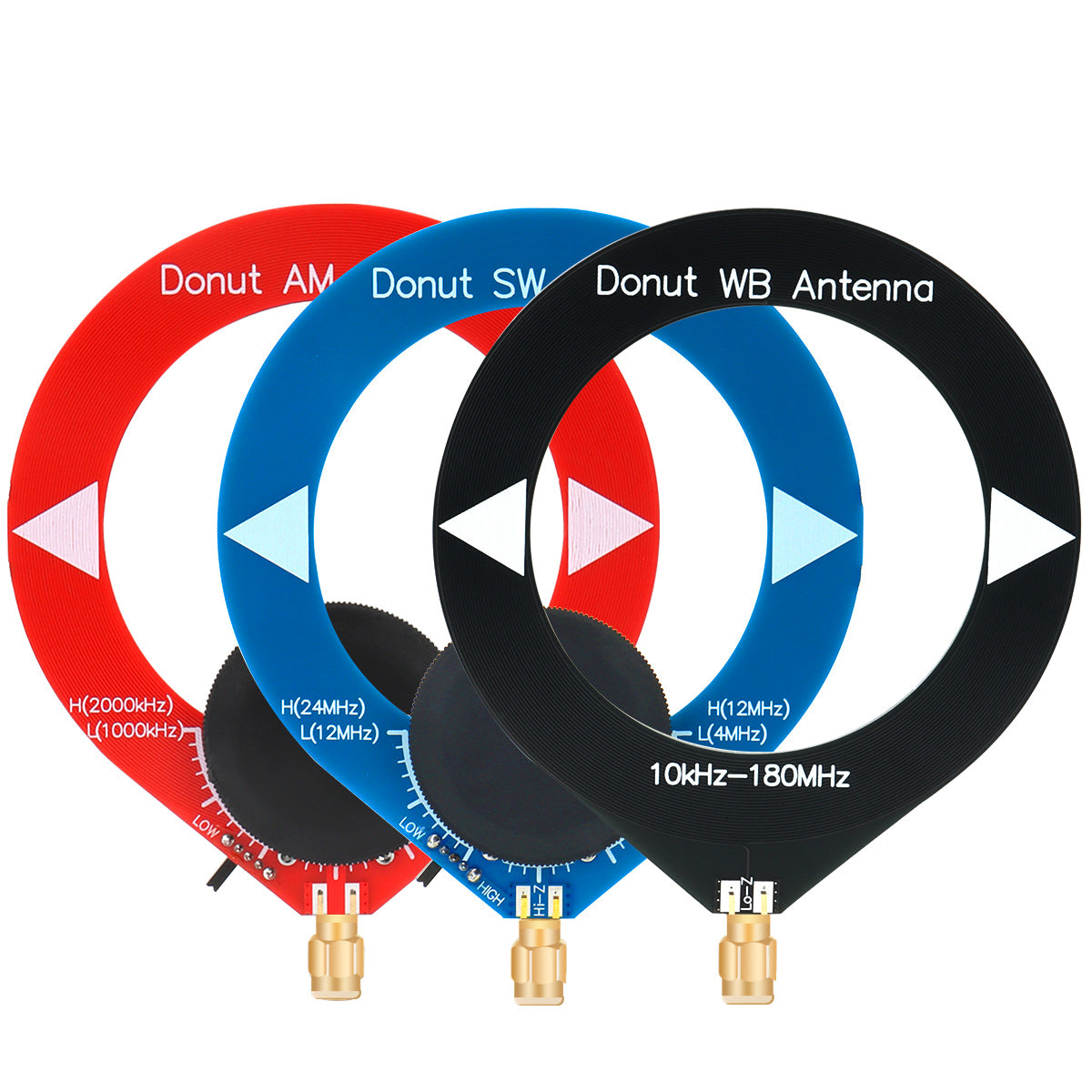 Mini Circle Donut Antenna SW AM/MW WB Medium Short Wave Broadband Receiving For UV-88 UV-98 PLUS BJ-7800 RT-860-860 RT-880