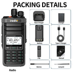 BAJETON DM-5000 DMR Walkie Talkie AES-256 Encryption Dual Time Slot Digital Analog SMS NOAA TYPE-C Charger For RT-4D Ham Radio