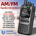 BAJETON BJ-7800 Walkie Talkie Long Range SW MW LW AM SSB CB 10W Receive Wireless Bluetooth Phone Programming NOAA Two Way Radio