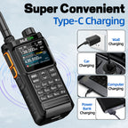 BAJETON BJ7700 Walkie Talkie Multi Band Wireless Bluetooth Phone Programming Noise Reduction AM FM Ham Radio For Camping BJ8200