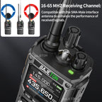 BAJETON BJ-7800 Walkie Talkie Long Range SW MW LW AM SSB CB 10W Receive Wireless Bluetooth Phone Programming NOAA Two Way Radio