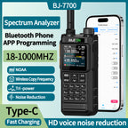 BAJETON BJ7700 Walkie Talkie Multi Band Wireless Bluetooth Phone Programming Noise Reduction AM FM Ham Radio For Camping BJ8200