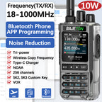 BAJETON BJ-8200 Walkie Talkie Full Band Bluetooth Phone Programming Long Range 10W Tri Power NoAA Noise Reduction Ham Radio