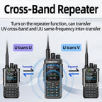 Iradio UV-98 PLUS 10W Multi Band Ham Radio HF UHF VHF With AM USB LSB CW CB LW MW SW SSB Cross Band Repeaper 2.4"large Screen
