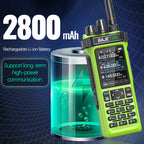 Bajeton BJ-9000 Green (27Mhz TX/RX) Walkie Talkie 10W AM/FM/USB/LSB/CW Receive GPS/APRS Bluetooth Phone Programming NOAA ShortWave Two Way Ham Radio
