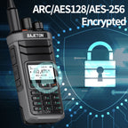 BAJETON DM-5000 DMR Walkie Talkie AES-256 Encryption Dual Time Slot Digital Analog SMS NOAA TYPE-C Charger For RT-4D Ham Radio