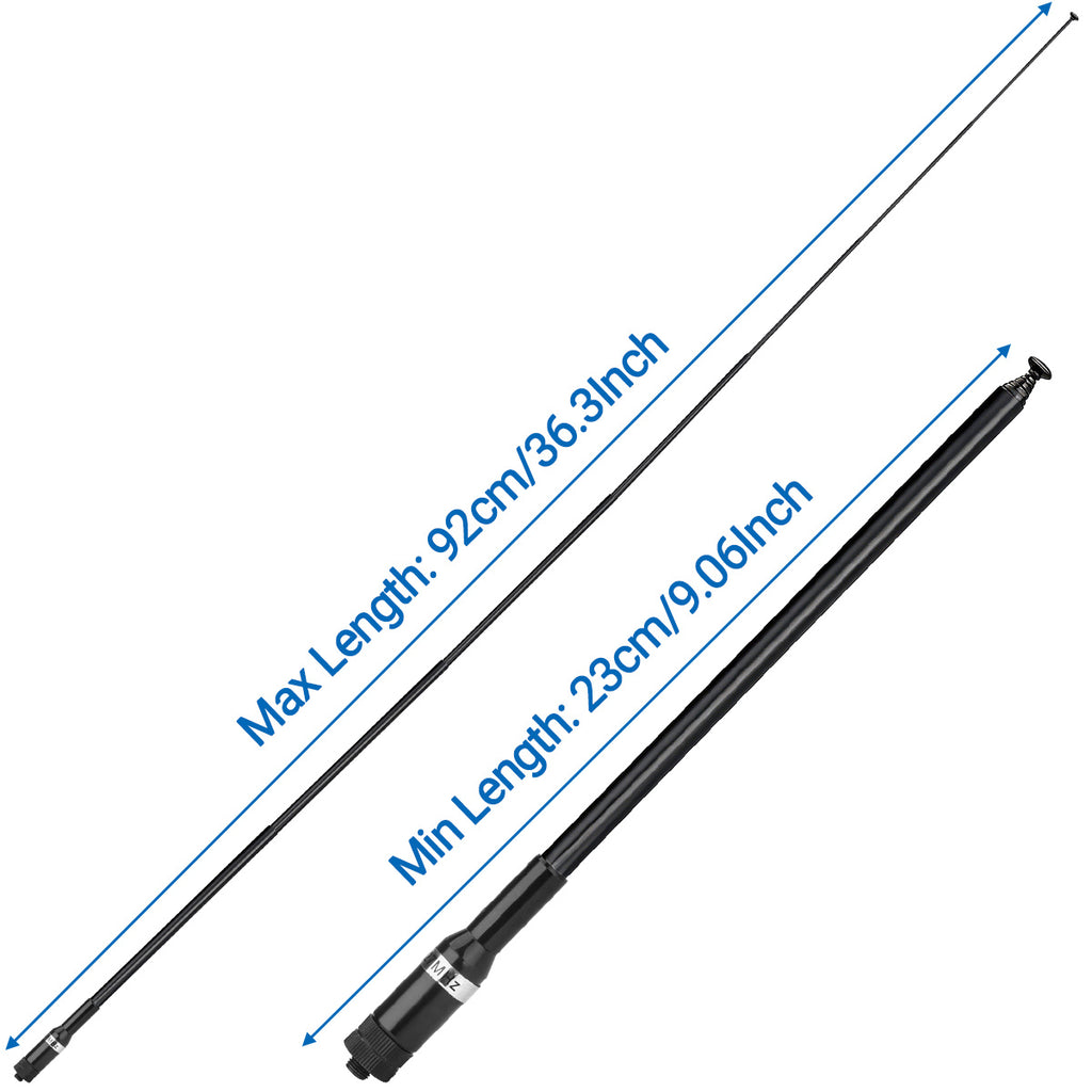 BAJETON CB Radio Antenna 27MHz SMA-Female Telescopic Walkie Talkie For BAJETON BJ-9000 BJ-7800 BJ-8300 Radtel RT-950PRO Radio