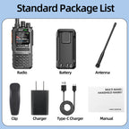 BAJETON BJ-7800 Walkie Talkie Long Range SW MW LW AM SSB CB 10W Receive Wireless Bluetooth Phone Programming NOAA Two Way Radio