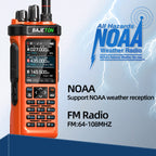 BAJETON BJ-9000(Orange) Walkie Talkie CB/SSB/RX/HF Receiver with GPS APRS 10W Bluetooth Phone Programming Same RT-950 PRO RT -950 Radio