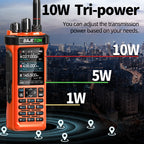 BAJETON BJ-9000(Orange) Walkie Talkie CB/SSB/RX/HF Receiver with GPS APRS 10W Bluetooth Phone Programming Same RT-950 PRO RT -950 Radio
