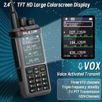 Iradio UV-98 PLUS 10W Multi Band Ham Radio HF UHF VHF With AM USB LSB CW CB LW MW SW SSB Cross Band Repeaper 2.4"large Screen