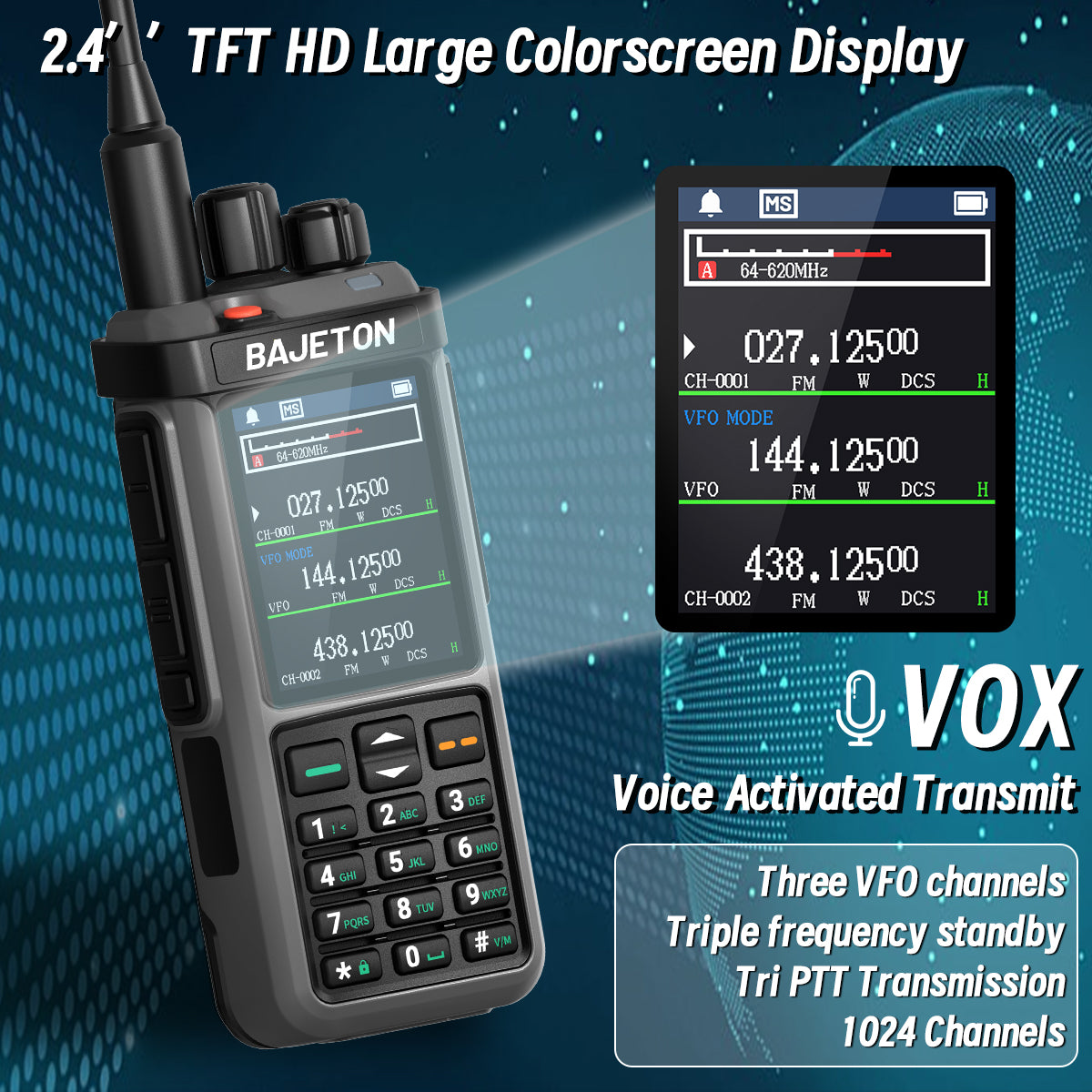 Iradio UV-98 PLUS 10W Multi Band Ham Radio HF UHF VHF With AM USB LSB CW CB LW MW SW SSB Cross Band Repeaper 2.4"large Screen