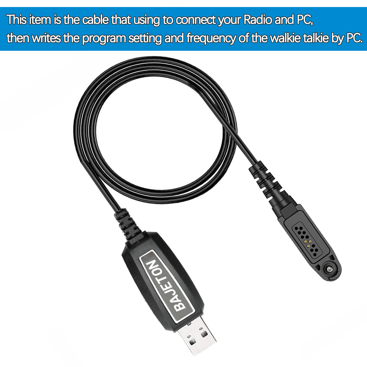 BAJETON Original USB Programming Cable For Bajeton BJ-9000 Radtel RT-950 RT-950 PRO Ham Radio