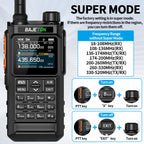 BAJETON BJ7700 Walkie Talkie Multi Band Wireless Bluetooth Phone Programming Noise Reduction AM FM Ham Radio For Camping BJ8200