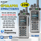 BAJETON BJ-9000(Transparent) GPS APRS Walkie Talkie 10W CB 27Mhz CB/SSB/HF Bluetooth Programming NOAA ShortWave For RT-950PRO RT-950 Radio
