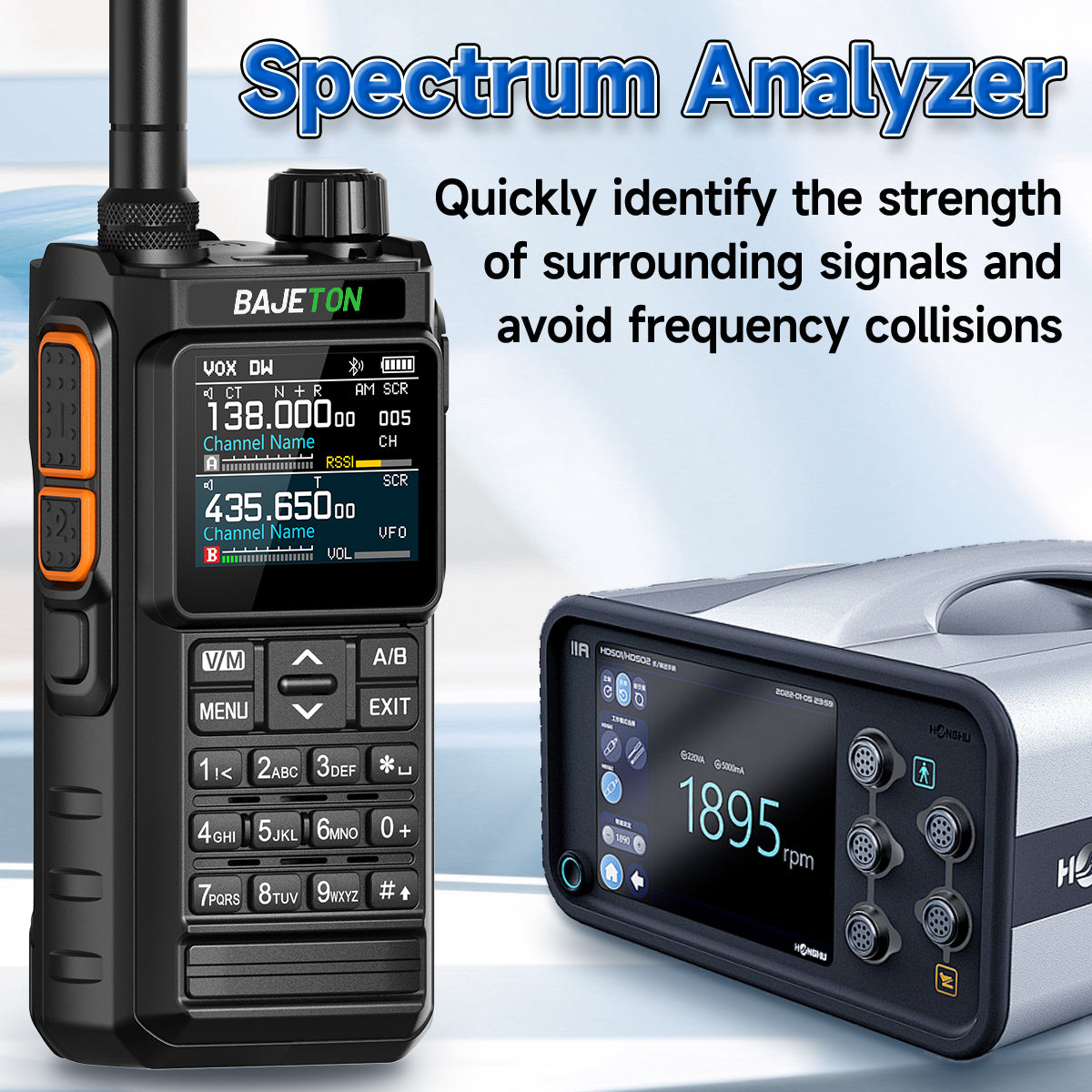 BAJETON BJ7700 Walkie Talkie Multi Band Wireless Bluetooth Phone Programming Noise Reduction AM FM Ham Radio For Camping BJ8200