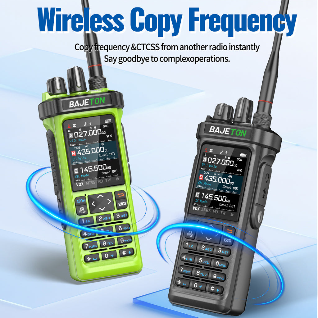 Bajeton BJ-9000 10W Ham Radio Walkie Talkie – 27MHz(RX/TX), AM/FM/USB/LSB/CW, GPS, APRS, Bluetooth, NOAA Weather Radio, Shortwave