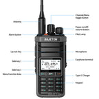 BAJETON DM-5000 DMR Walkie Talkie AES-256 Encryption Dual Time Slot Digital Analog SMS NOAA TYPE-C Charger For RT-4D Ham Radio