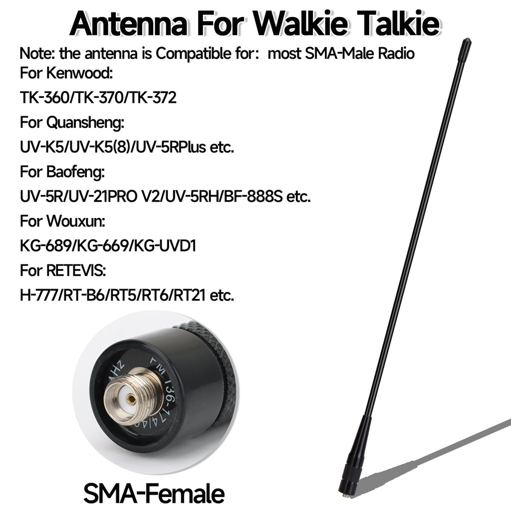 UV-771 PRO Antenna Dual Band SMA- Female UHF VHF For BAJETON BJ-9000 BJ-8300 Iradio UV-98 PLUS Radtel RT-950 RT-950Pro Ham Radio