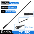 UV-771 PRO Antenna Dual Band SMA- Female UHF VHF For BAJETON BJ-9000 BJ-8300 Iradio UV-98 PLUS Radtel RT-950 RT-950Pro Ham Radio