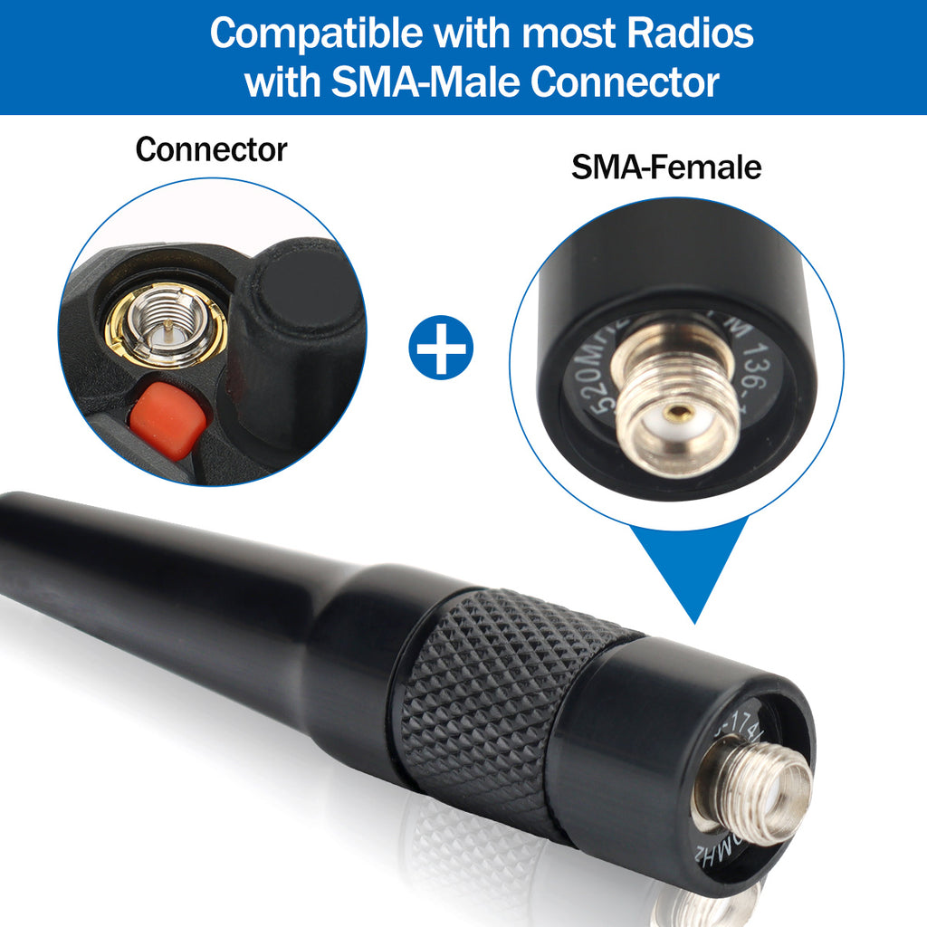 UV-771 PRO Antenna Dual Band SMA- Female UHF VHF For BAJETON BJ-9000 BJ-8300 Iradio UV-98 PLUS Radtel RT-950 RT-950Pro Ham Radio
