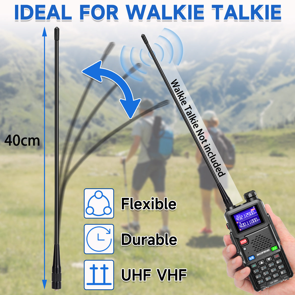 UV-771 PRO Antenna Dual Band SMA- Female UHF VHF For BAJETON BJ-9000 BJ-8300 Iradio UV-98 PLUS Radtel RT-950 RT-950Pro Ham Radio