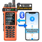 BAJETON BJ-9000(Orange) Walkie Talkie CB/SSB/RX/HF Receiver with GPS APRS 10W Bluetooth Phone Programming Same RT-950 PRO RT -950 Radio