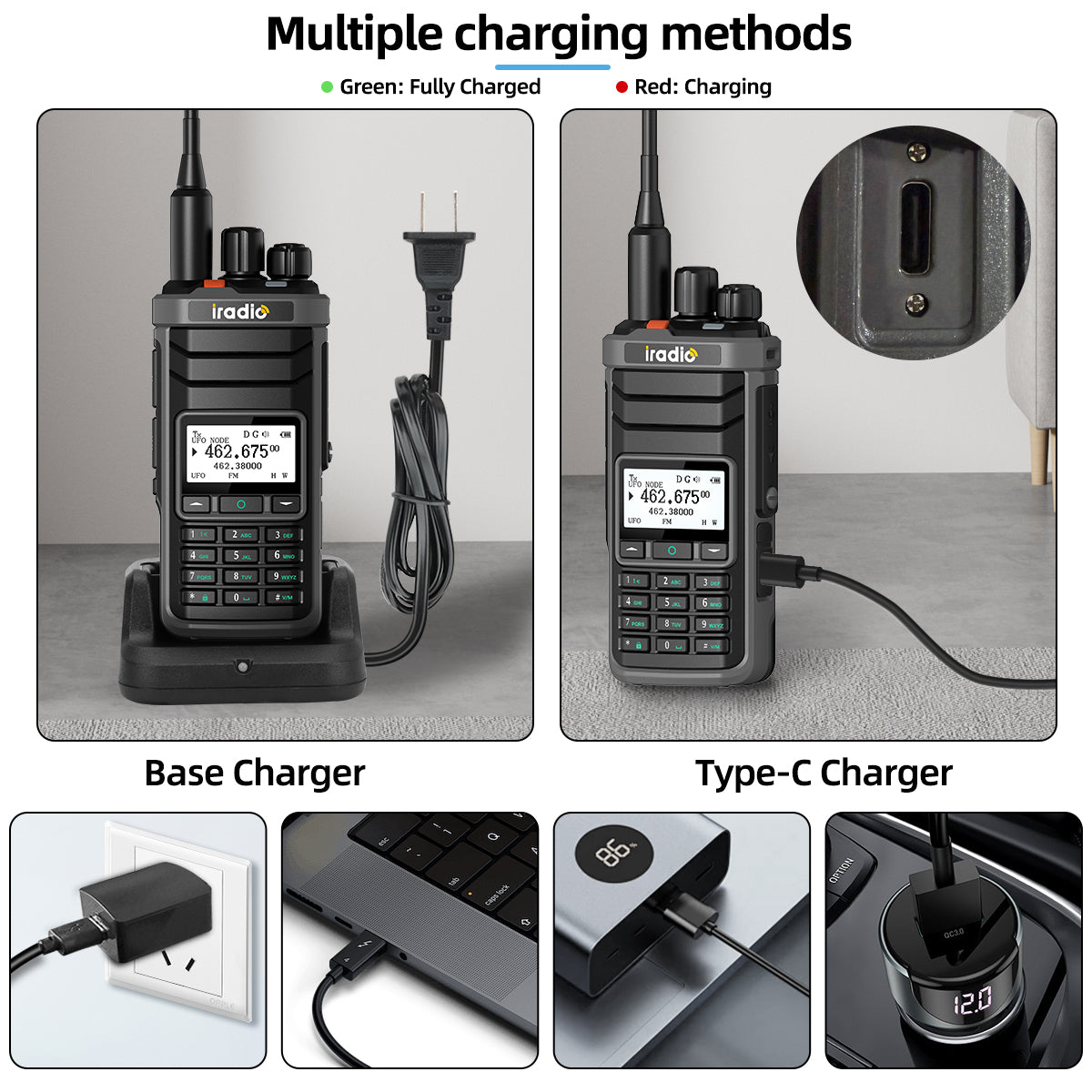 BAJETON DM-5000 DMR Walkie Talkie AES-256 Encryption Dual Time Slot Digital Analog SMS NOAA TYPE-C Charger For RT-4D Ham Radio