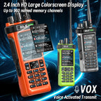BAJETON BJ-9000(Orange) Walkie Talkie CB/SSB/RX/HF Receiver with GPS APRS 10W Bluetooth Phone Programming Same RT-950 PRO RT -950 Radio