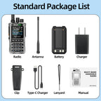 BAJETON BJ-8200 Walkie Talkie Full Band Bluetooth Phone Programming Long Range 10W Tri Power NoAA Noise Reduction Ham Radio