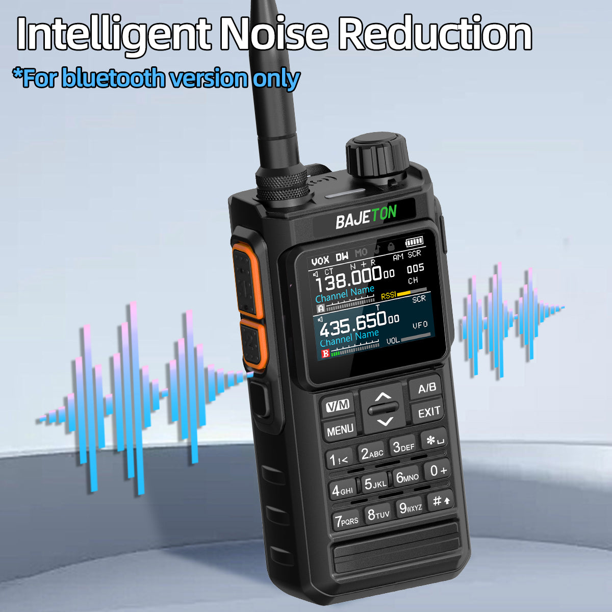 BAJETON BJ7700 Walkie Talkie Multi Band Wireless Bluetooth Phone Programming Noise Reduction AM FM Ham Radio For Camping BJ8200