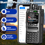 BAJETON BJ-7800 Walkie Talkie Long Range SW MW LW AM SSB CB 10W Receive Wireless Bluetooth Phone Programming NOAA Two Way Radio
