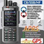 Iradio UV-98 PLUS 10W Multi Band Ham Radio HF UHF VHF With AM USB LSB CW CB LW MW SW SSB Cross Band Repeaper 2.4"large Screen
